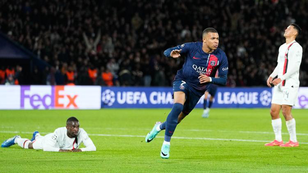 Champions League: Mbappe giúp PSG đè bẹp Milan