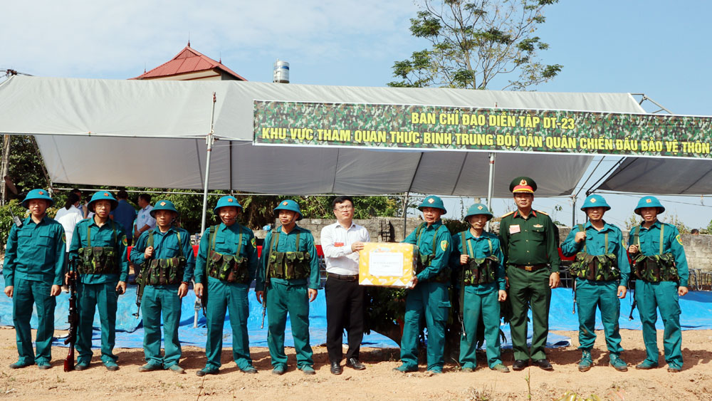 Huyện Yên Thế diễn tập chiến đấu trong khu vực phòng thủ năm 2023