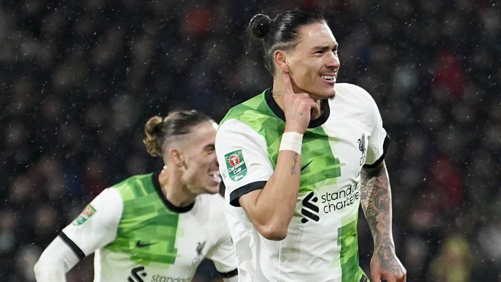 Cup Liên đoàn Anh: Nunez đưa Liverpool góp mặt ở tứ kết