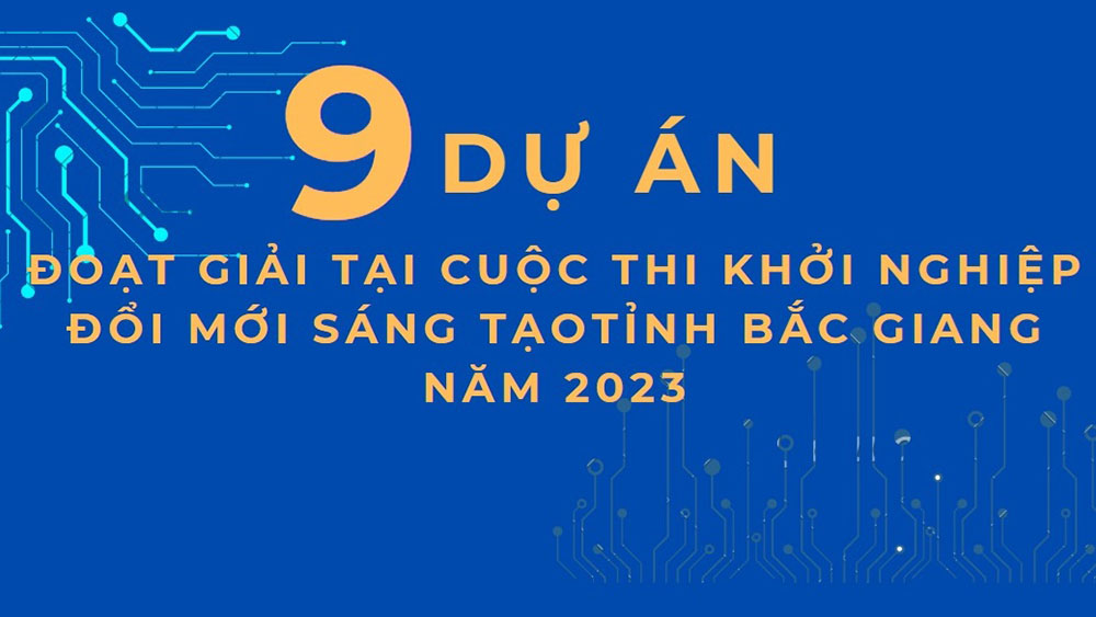 9 dự án đoạt giải tại Cuộc thi Khởi nghiệp đổi mới sáng tạo tỉnh Bắc Giang năm 2023