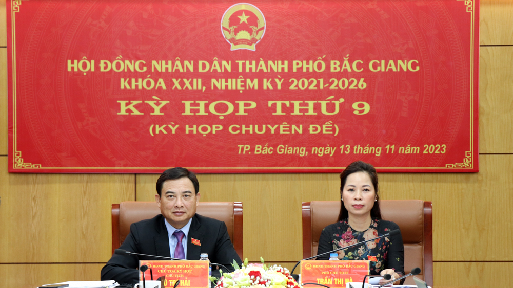 Kỳ họp thứ 9, HĐND TP Bắc Giang: Lấy phiếu tín nhiệm đối với 21 người giữ chức vụ do HĐND bầu