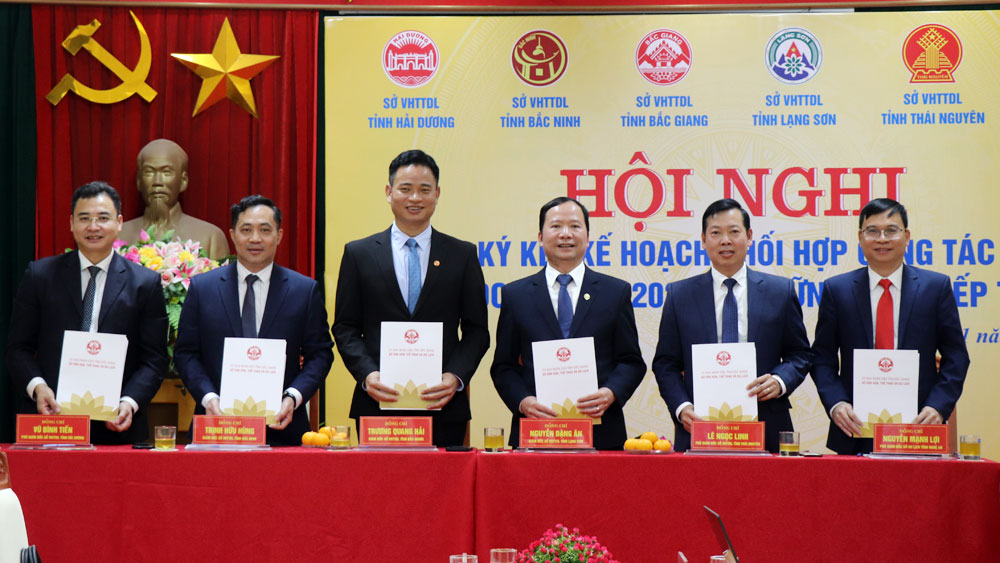 Bắc Giang ký kết hợp tác lĩnh vực văn hóa, thể thao, du lịch với 5 tỉnh