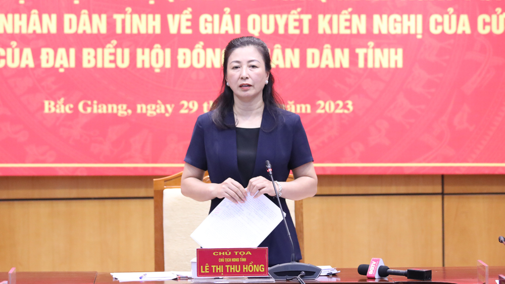 Thường trực HĐND tỉnh Bắc Giang cho ý kiến vào dự thảo một số nghị quyết