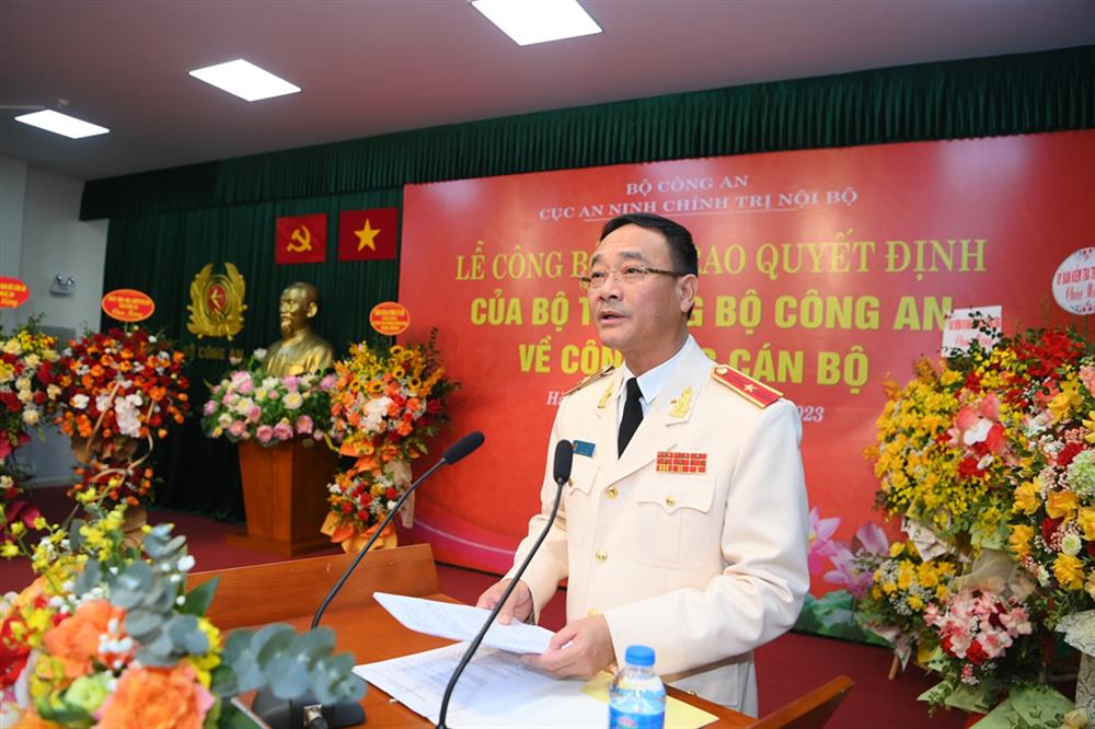 Giám đốc Công an tỉnh Nghệ An giữ chức Cục trưởng Cục An ninh chính trị nội bộ