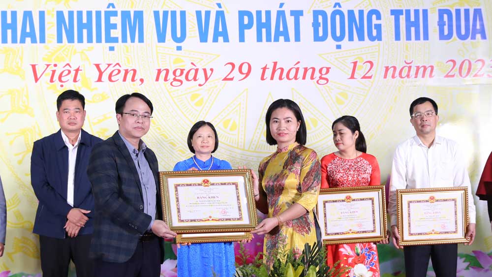 Việt Yên: Nỗ lực hoàn thành các mục tiêu nhiệm kỳ 2020-2025 trong năm 2024
