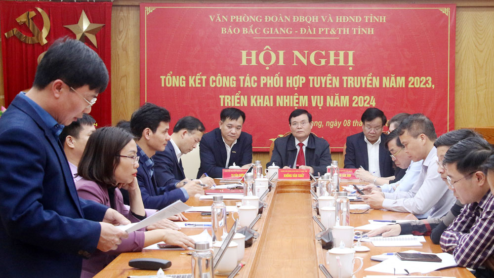 Tăng cường phối hợp tuyên truyền về hoạt động của Đoàn ĐBQH và HĐND tỉnh Bắc Giang