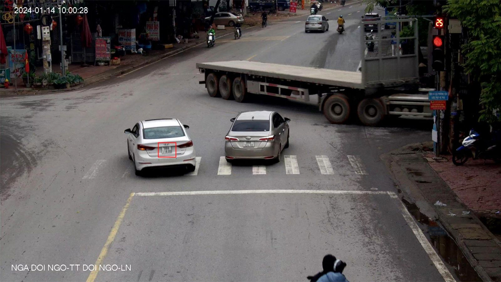 Lục Nam: Phạt "nguội" 25 trường hợp vi phạm trật tự an toàn giao thông