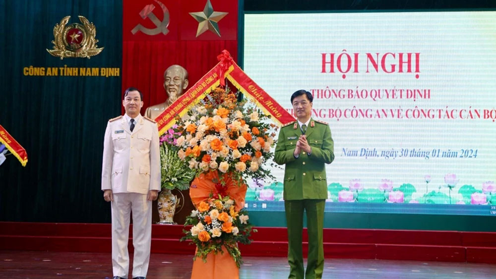 Giám đốc Công an tỉnh Nam Định giữ chức Chánh Văn phòng Cơ quan Cảnh sát điều tra Bộ Công an