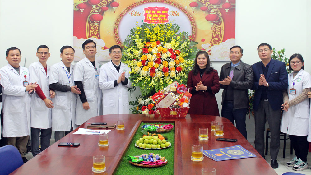 Phó Chủ tịch Thường trực HĐND tỉnh Lâm Thị Hương Thành thăm, chúc Tết một số bệnh viện