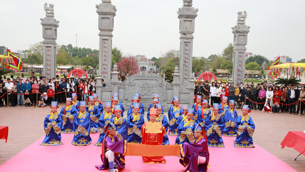 Lễ hội 597 năm Chiến thắng Xương Giang: Tổ chức lễ tế mở cửa Đền Xương Giang trang trọng