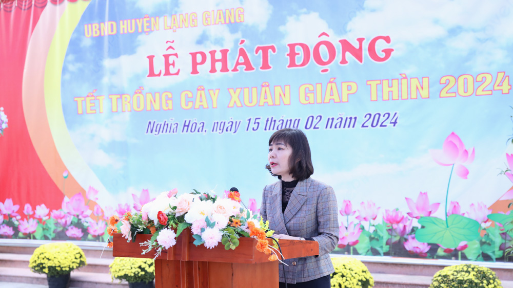Lạng Giang: Phát động Tết trồng cây Xuân Giáp Thìn 2024