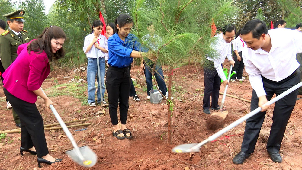 Huyện Tân Yên phát động“ Tết trồng cây” Xuân Giáp Thìn năm 2024