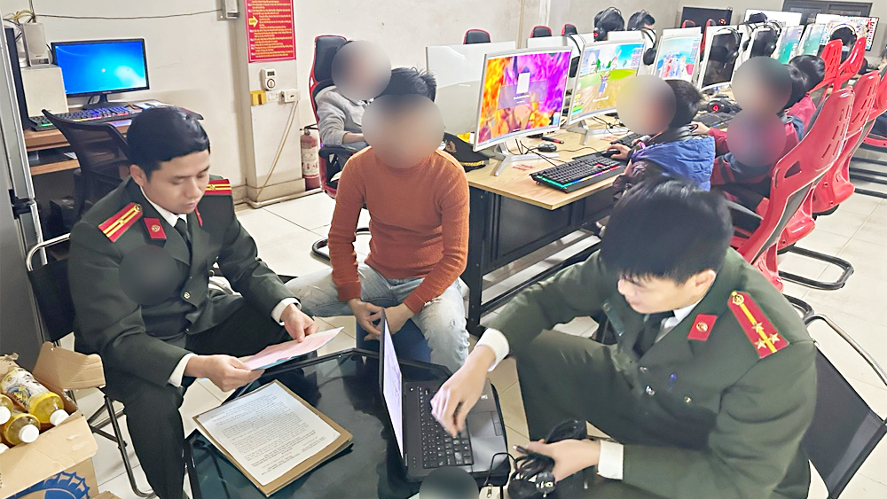 Tân Yên: Xử lý 10 cơ sở kinh doanh dịch vụ Internet, trò chơi điện tử