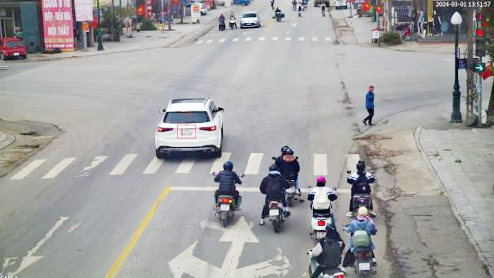 Việt Yên: Phạt “nguội" 53 trường hợp vi phạm trật tự an toàn giao thông