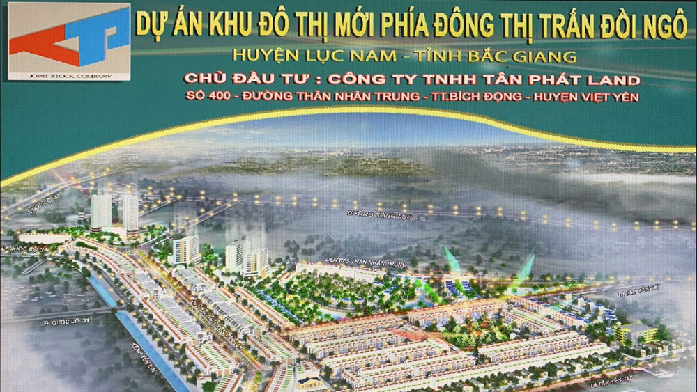 Điều chỉnh cục bộ Quy hoạch chi tiết xây dựng Khu đô thị mới phía Đông thị trấn Đồi Ngô, huyện Lục Nam