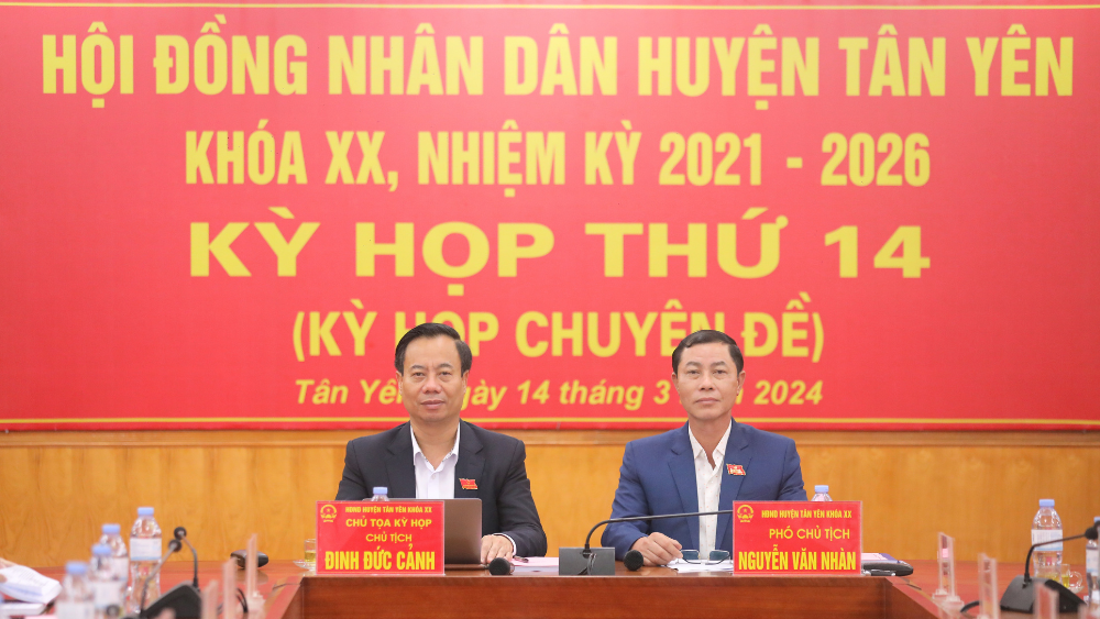 Kỳ họp thứ 14, HĐND huyện Tân Yên: Thông qua 5 nghị quyết