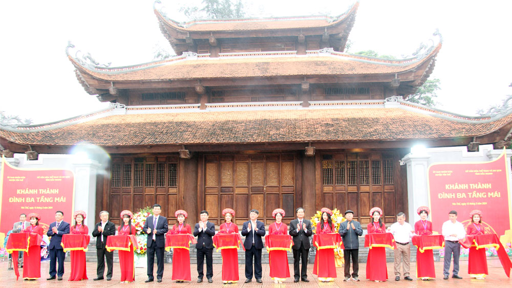 Bắc Giang: Khánh thành đình ba tầng mái trong Khu di tích lịch sử Hoàng Hoa Thám