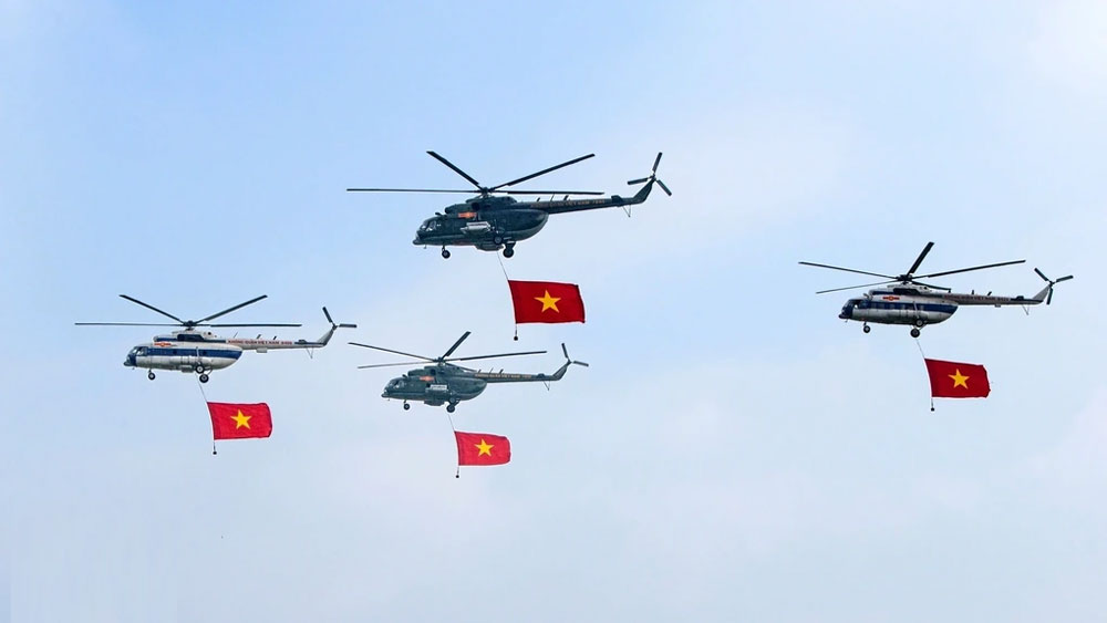 Nhiều máy bay, đại bác tham gia Lễ diễu binh Kỷ niệm 70 năm Chiến thắng Điện Biên Phủ
