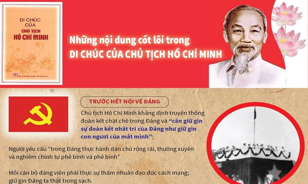 Những nội dung cốt lõi trong Di chúc của Chủ tịch Hồ Chí Minh