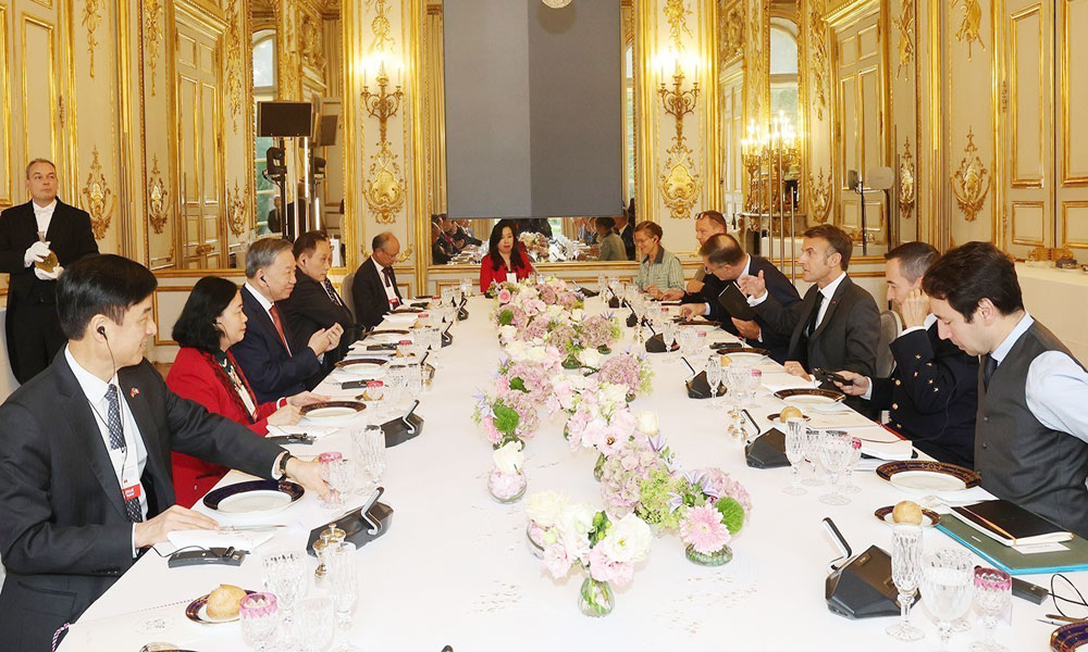  Tổng Bí thư, Chủ tịch nước Tô Lâm hội đàm với Tổng thống Pháp Emmanuel Macron