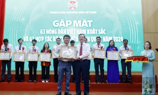 Gặp mặt 63 nông dân Việt Nam xuất sắc và 63 hợp tác xã tiêu biểu toàn quốc năm 2024