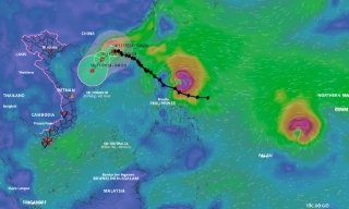 Bão Toraji suy yếu, cơn bão khác sẽ vào Biển Đông