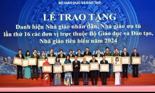 Tôn vinh các Nhà giáo Nhân dân, Nhà giáo Ưu tú và Nhà giáo tiêu biểu năm 2024