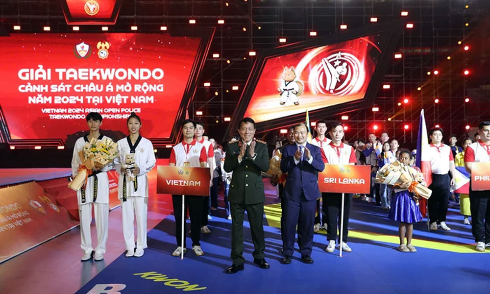  Khai mạc Giải Taekwondo Cảnh sát châu Á mở rộng năm 2024