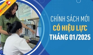 Chính sách mới có hiệu lực từ tháng 1/2025