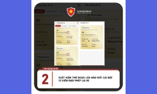 Xuất hiện thủ đoạn lừa đảo mới cài đặt 12 điểm giấy phép lái xe 