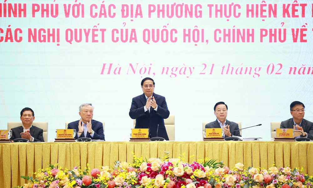  Thủ tướng Phạm Minh Chính chủ trì Hội nghị Chính phủ với các địa phương về thúc đẩy tăng trưởng kinh tế