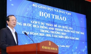 Dự kiến 100% học sinh học tiếng Anh như ngôn ngữ thứ hai vào năm 2035