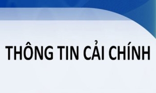 Thông tin cải chính