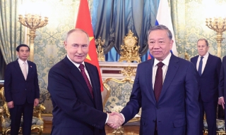 Tổng Bí thư Tô Lâm hội đàm với Tổng thống Nga Vladimir Putin