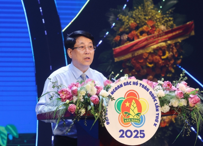  Chủ tịch nước Lương Cường dự Lễ tuyên dương Cháu ngoan Bác Hồ toàn quốc lần thứ X