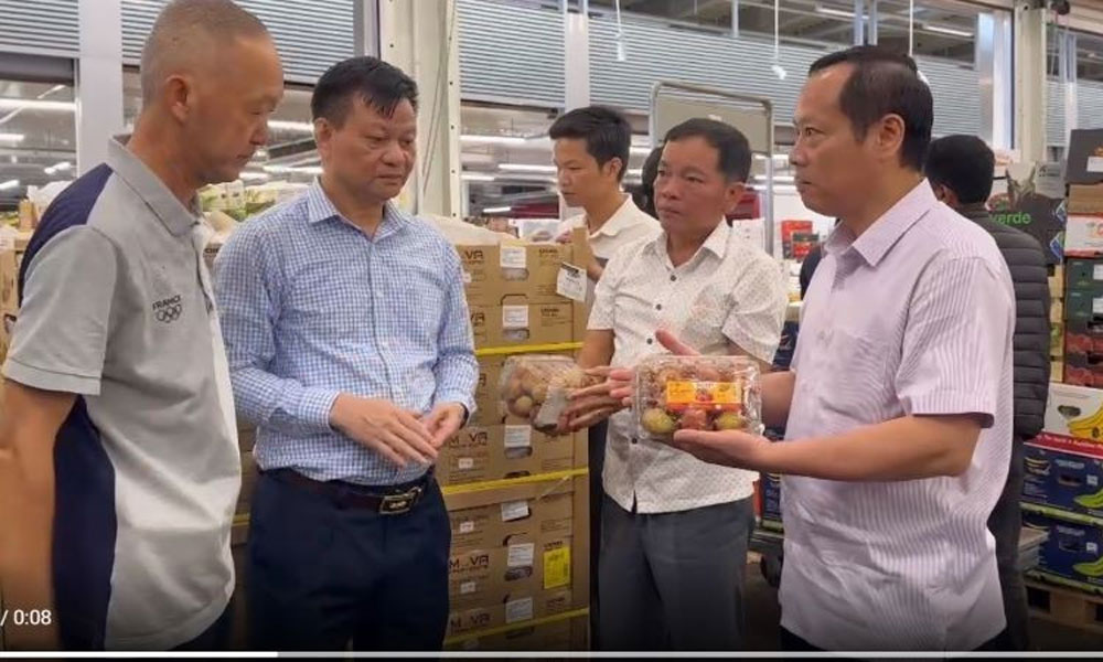  Hơn 100 tấn vải thiều đã hạ cánh tại sân bay nước Pháp