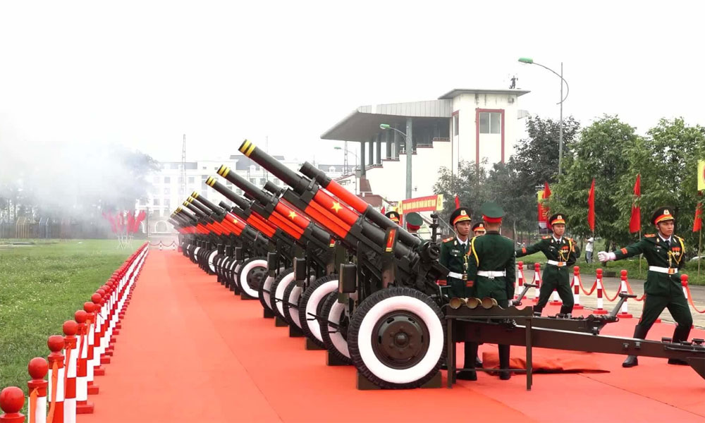  Màn bắn đại bác tại lễ tổng duyệt 70 năm chiến thắng Điện Biên Phủ