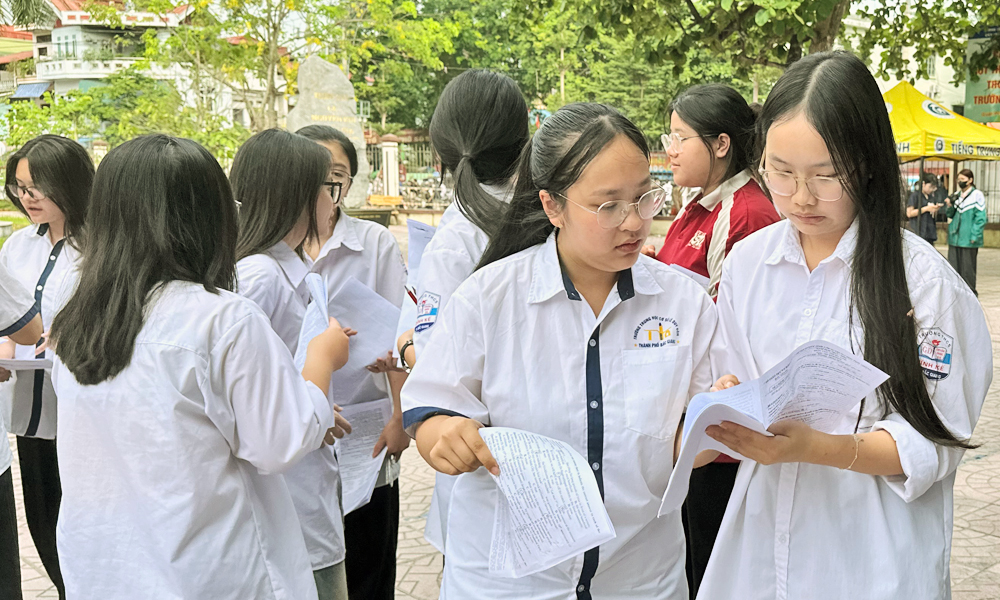  Bắc Giang công bố điểm thi vào lớp 10 trung học phổ thông