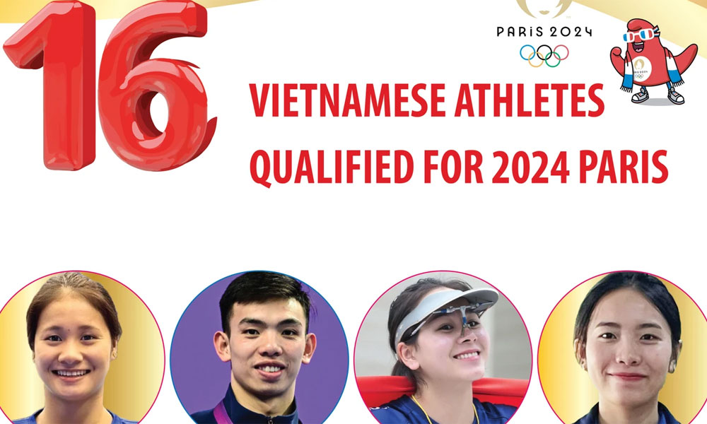 16 Vietnamese athletes qualified for 2024 Paris Olympics