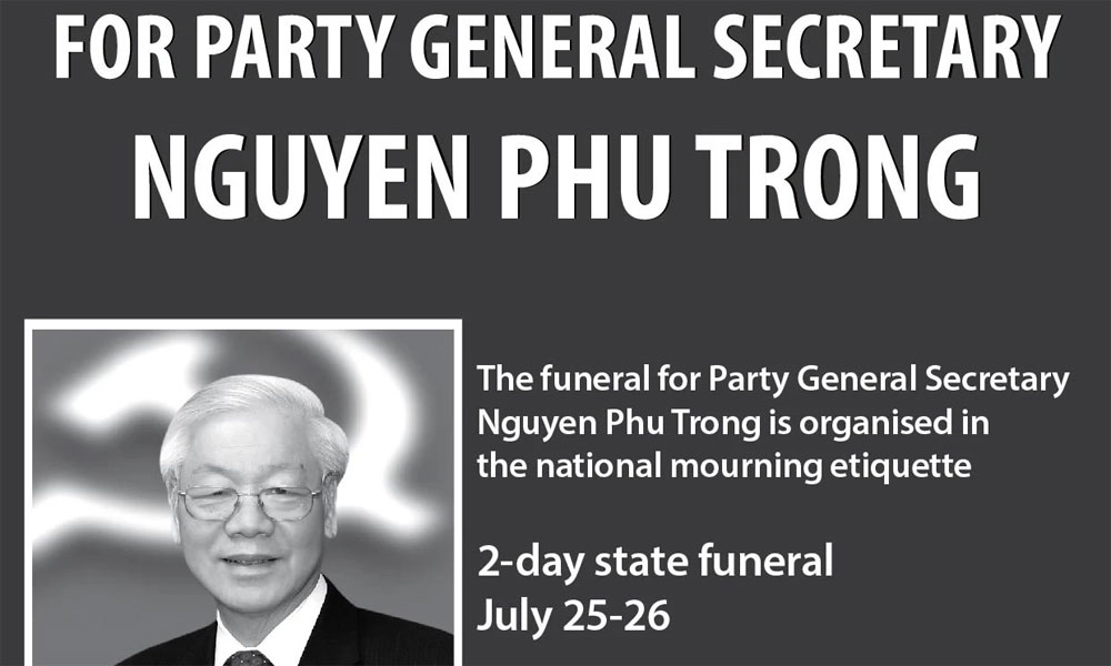 State funeral for Party General Secretary Nguyen Phu Trong