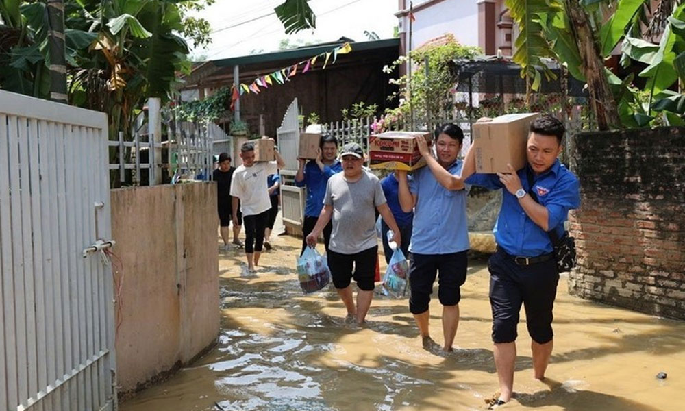 More assistance delivered to typhoon, flood victims