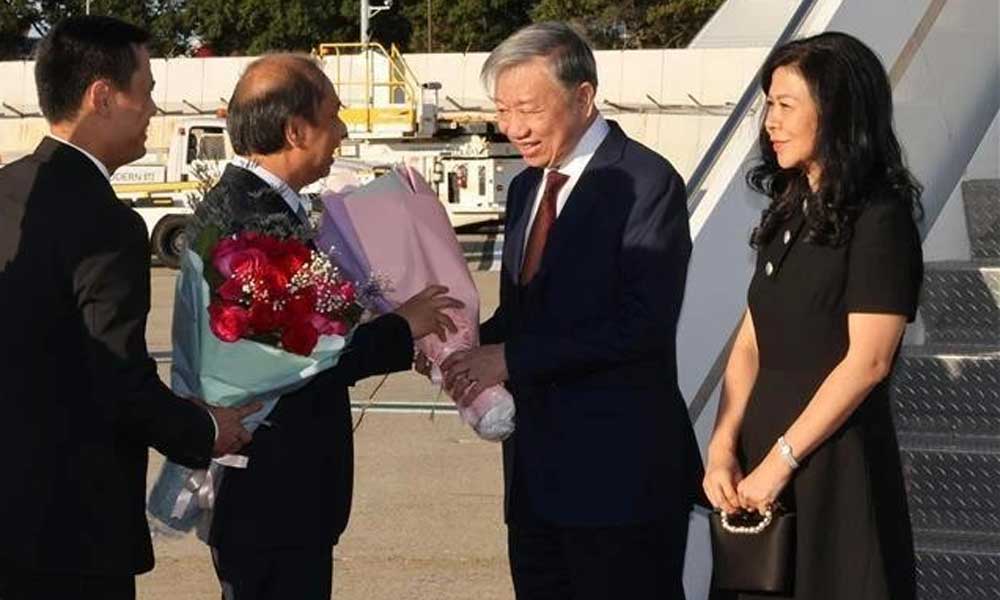 Top leader arrives in New York for UNGA 79