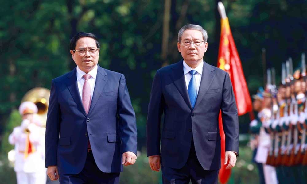 Welcome ceremony for Chinese Premier Li Qiang's official visit to Vietnam