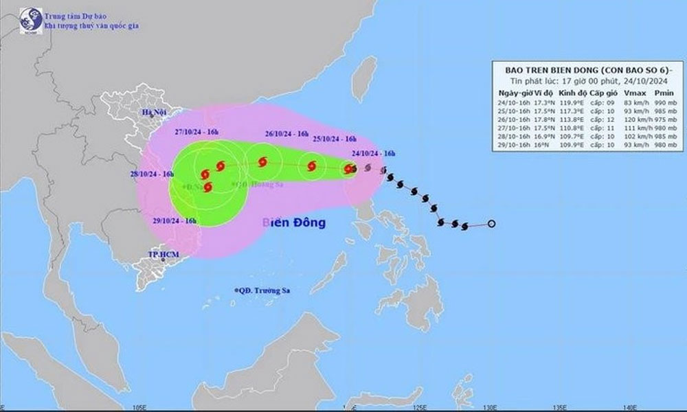 Trami enters East Sea, becoming sixth tropical storm this year