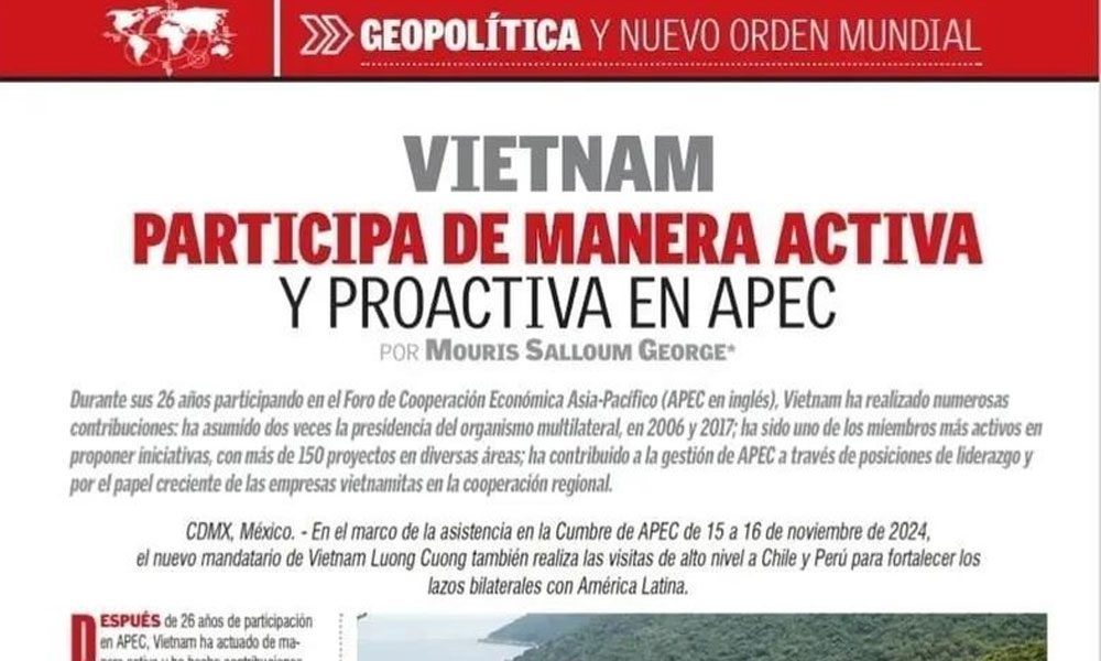 Mexican media highlights Vietnam's key role in multilateral forums