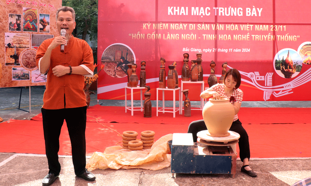 Ngoi village pottery on display at Bac Giang provincial Museum 