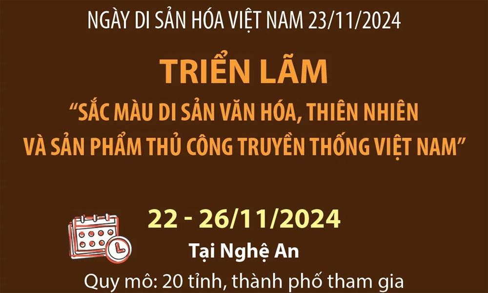  Triển lãm sắc màu di sản văn hóa, thiên nhiên và sản phẩm thủ công truyền thống