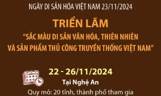 Triển lãm sắc màu di sản văn hóa, thiên nhiên và sản phẩm thủ công truyền thống