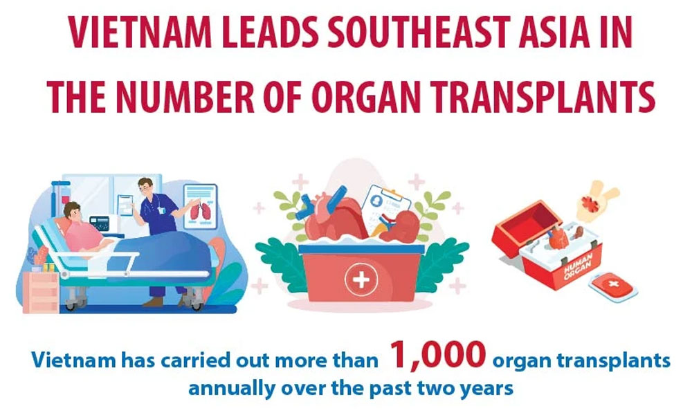 Vietnam leads Southeast Asia in number of organ transplants