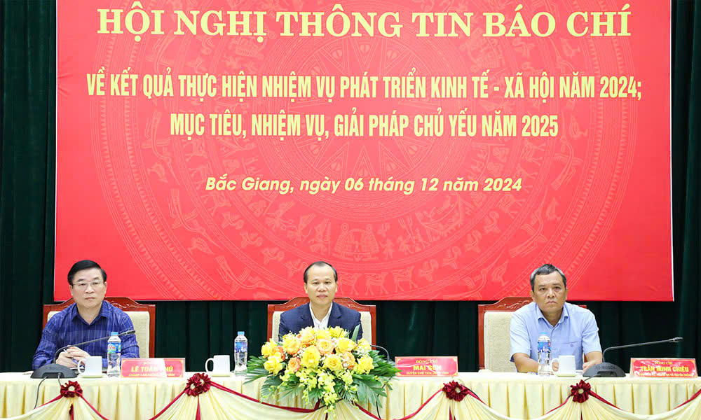 Bac Giang provincial People’s Committee hosts press conference on socio-economic development